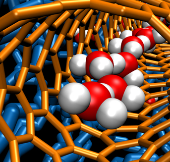 Water travels through carbon nanotubes faster than models predict