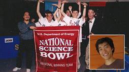 Jeff Zira and his team mates celebrate winning the regional competition his junior year at North Hollywood High School.