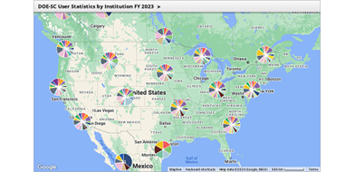 User Statistics by Institution Interactive Map