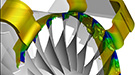 The tip clearance vortex between rotor tip and casing in a state of deterioration as “Stage 67” transonic compressor approaches stall.