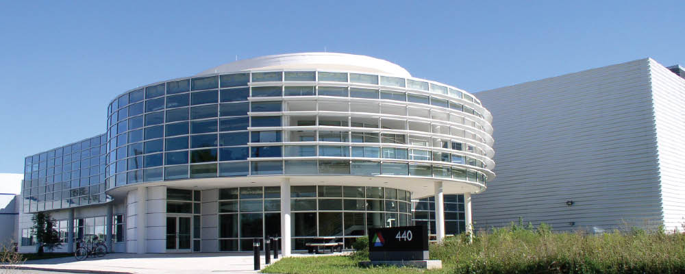 Morning view of the Center for Nanoscale Materials (CNM).