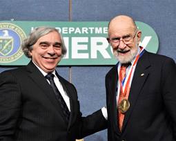 Professor Sessler with Secretary Moniz